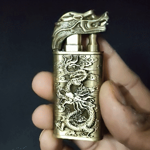 Dragon Double Flame Premium Refillable Cigarette Lighter – Perfect for Gifting | First Dot