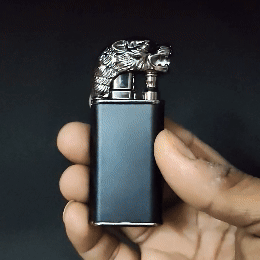 Unique collectible lighter with tiger design – refillable and premium quality