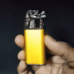 First Dot Double Flame Luxury Windproof Lighter Gift for Men - Pocket Lighter