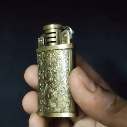 First Dot Vintage Grinding Wheel Luxury Windproof Lighter Men's Gift Lighter - Pocket Lighter