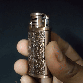 Vintage Grinding Wheel Premium Refillable Cigarette Lighter – Perfect for Gifting | First Dot