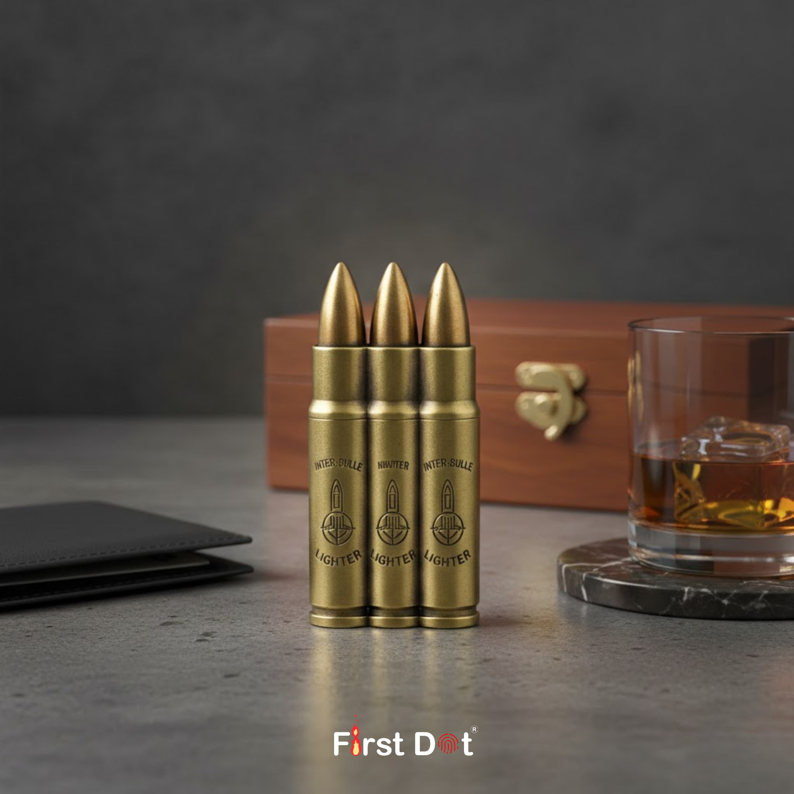 3 BULLET Jet Flame Cigarette Lighter