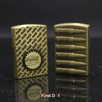 (Pack of 2) Classic Metal Gas Lighter Combo