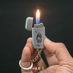 Wolf Pocket Lighter with Keychain