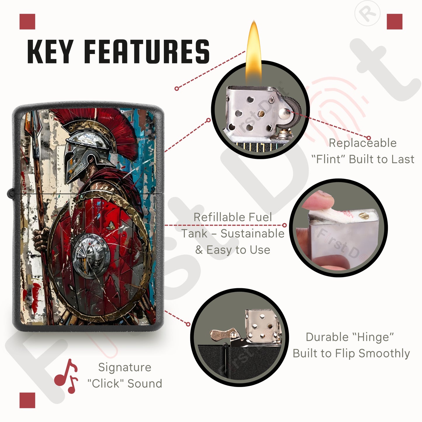 Street Graphic Cigarette Lighters Combo | Premium Box + Free 50ml Fuel