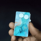 Sky Abstract Marble Glass Premium Refillable Cigarette Lighter – Perfect for Gifting | First Dot