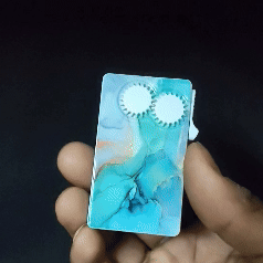 Sky Abstract Marble Glass Premium Refillable Cigarette Lighter – Perfect for Gifting | First Dot