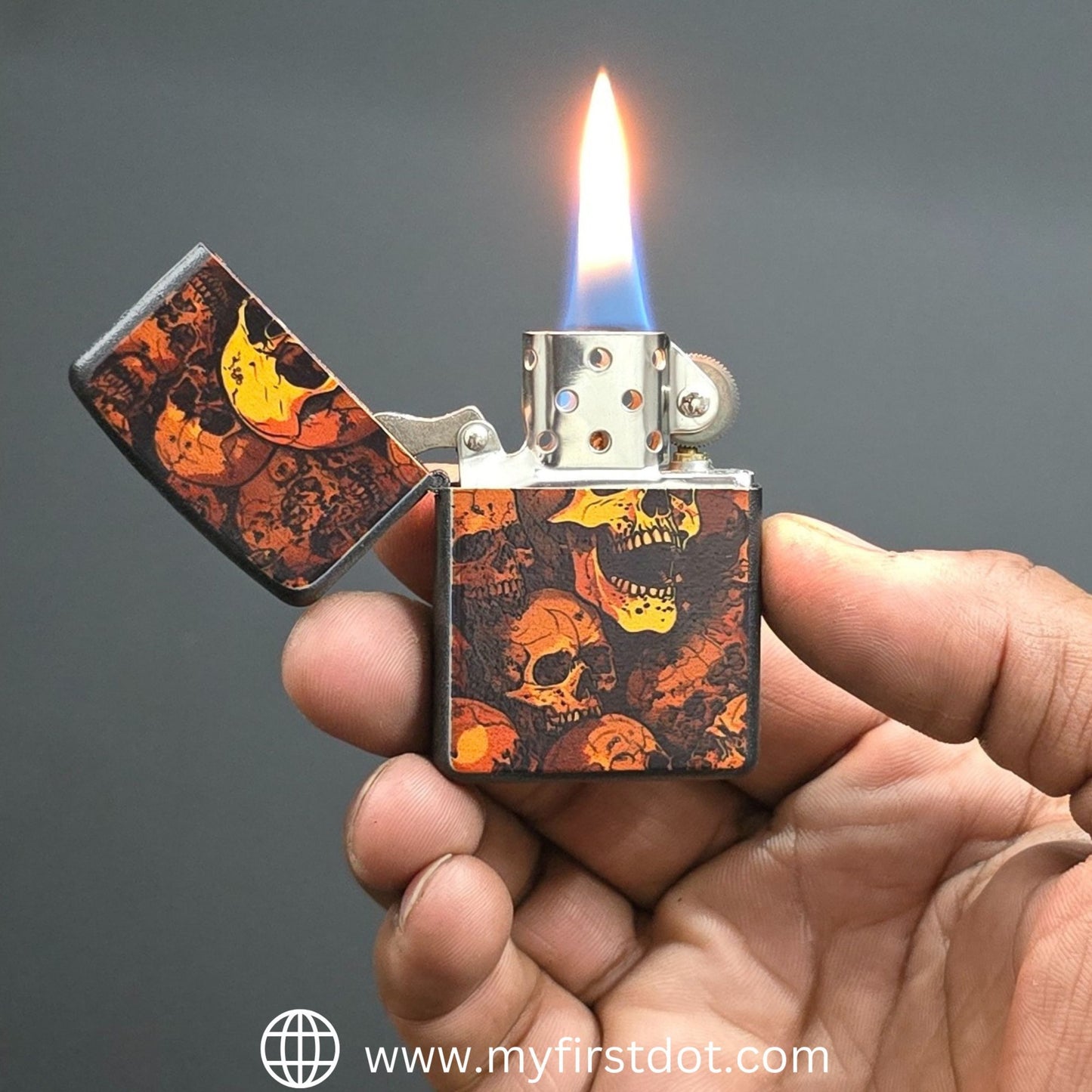 Combo of 2 Street Graphic Cigarette Lighters | Premium Box + Free 50ml Fuel