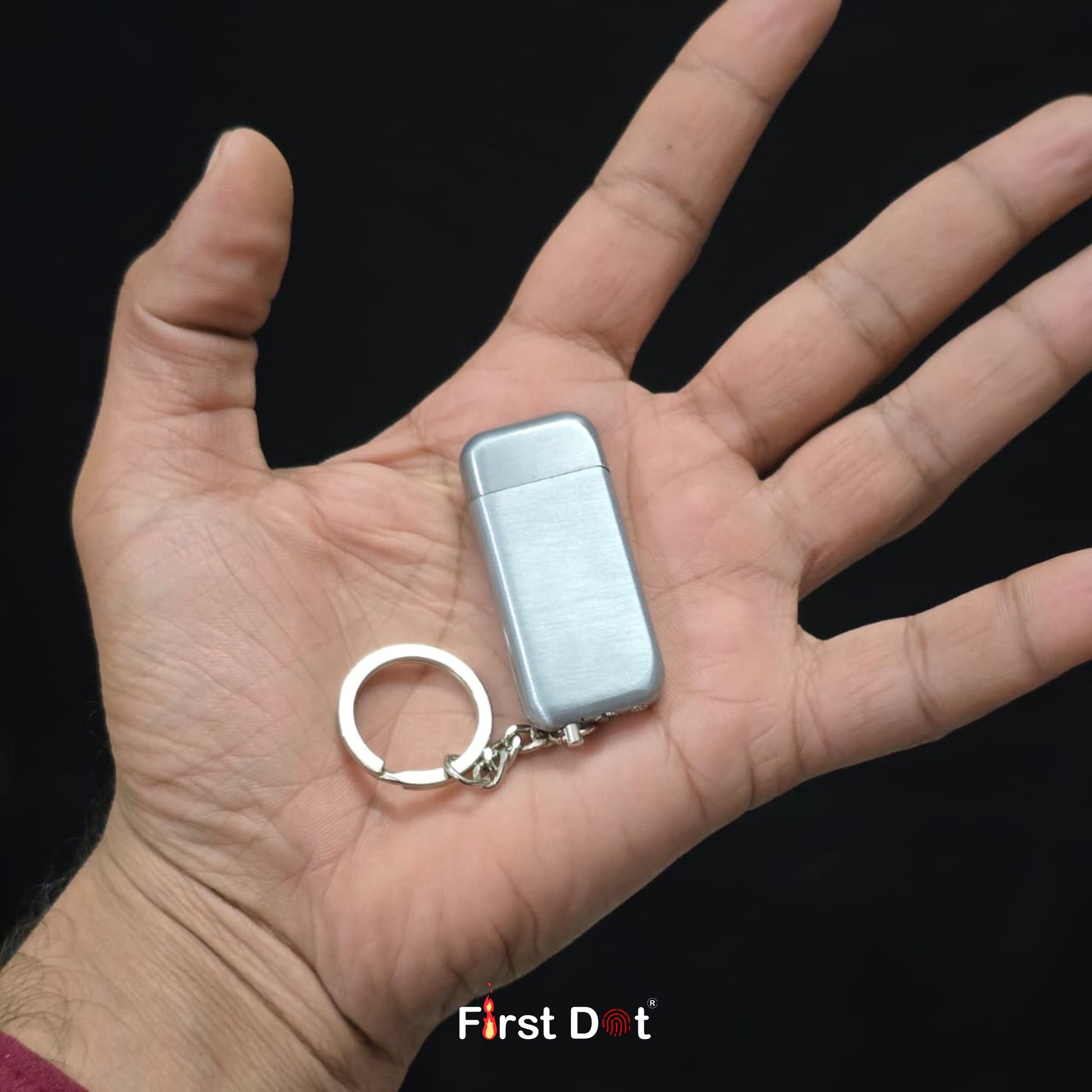 Wolf Pocket Lighter with Keychain