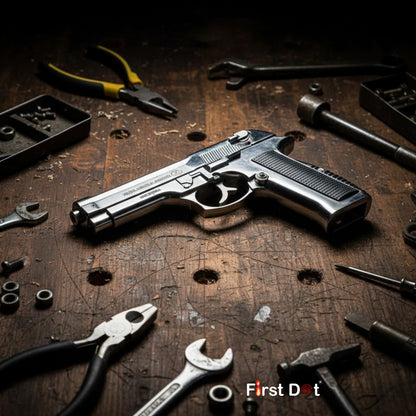 608 Gun Shape Windproof Jet Lighter – Metal Body