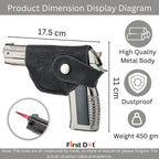 608 Gun Lighter – Heavy Metal Barrel Pull Back Jet Flame Lighter | First Dot