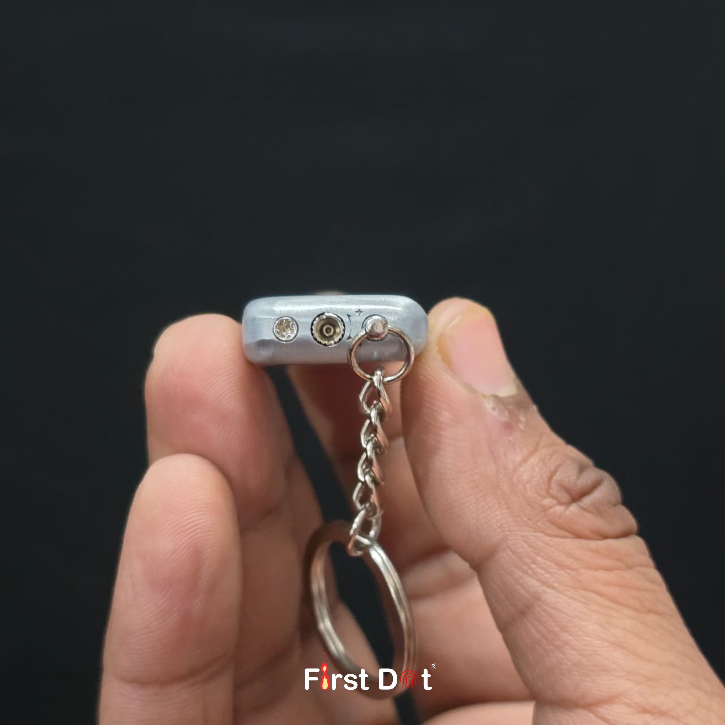 Wolf Pocket Lighter with Keychain