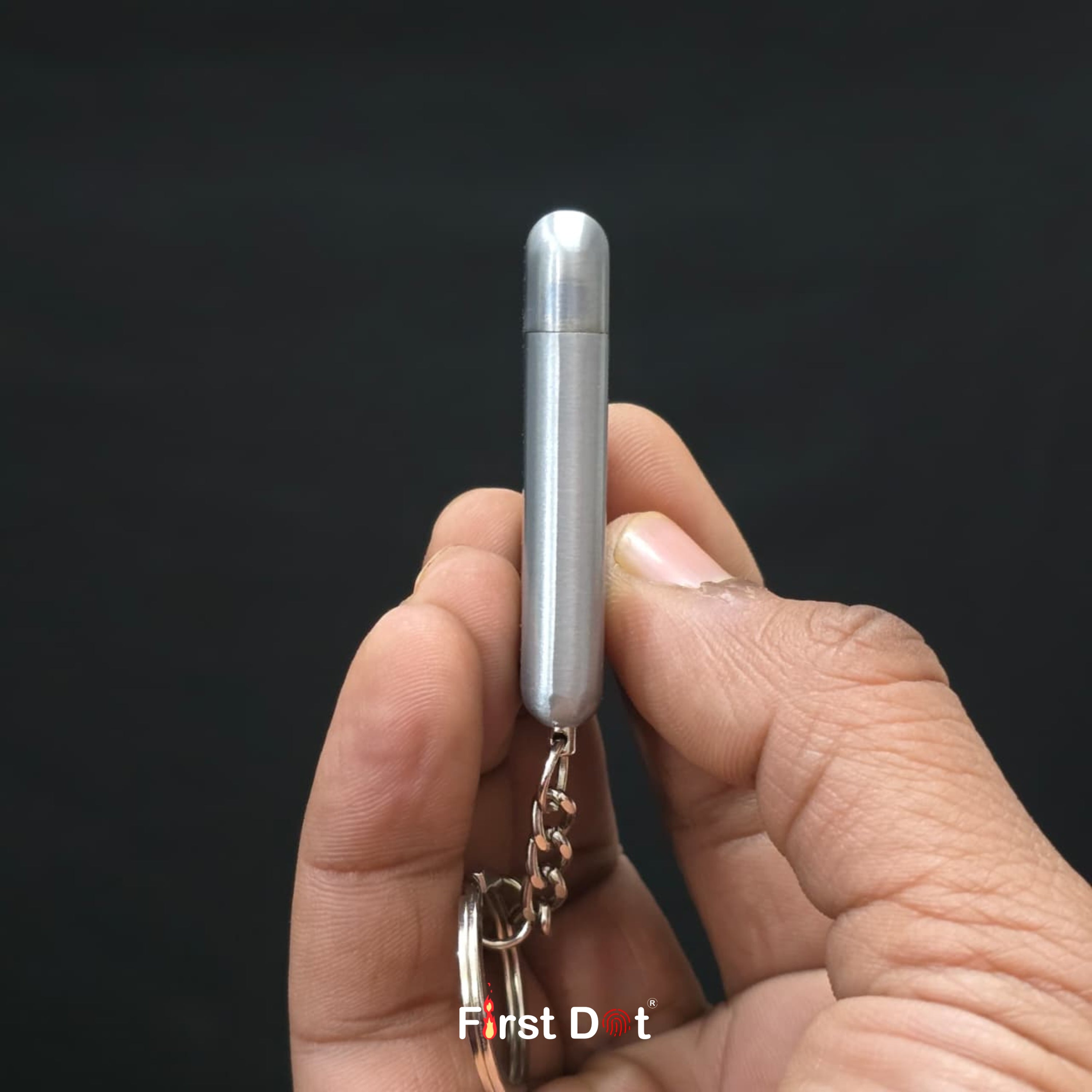 Wolf Pocket Lighter with Keychain