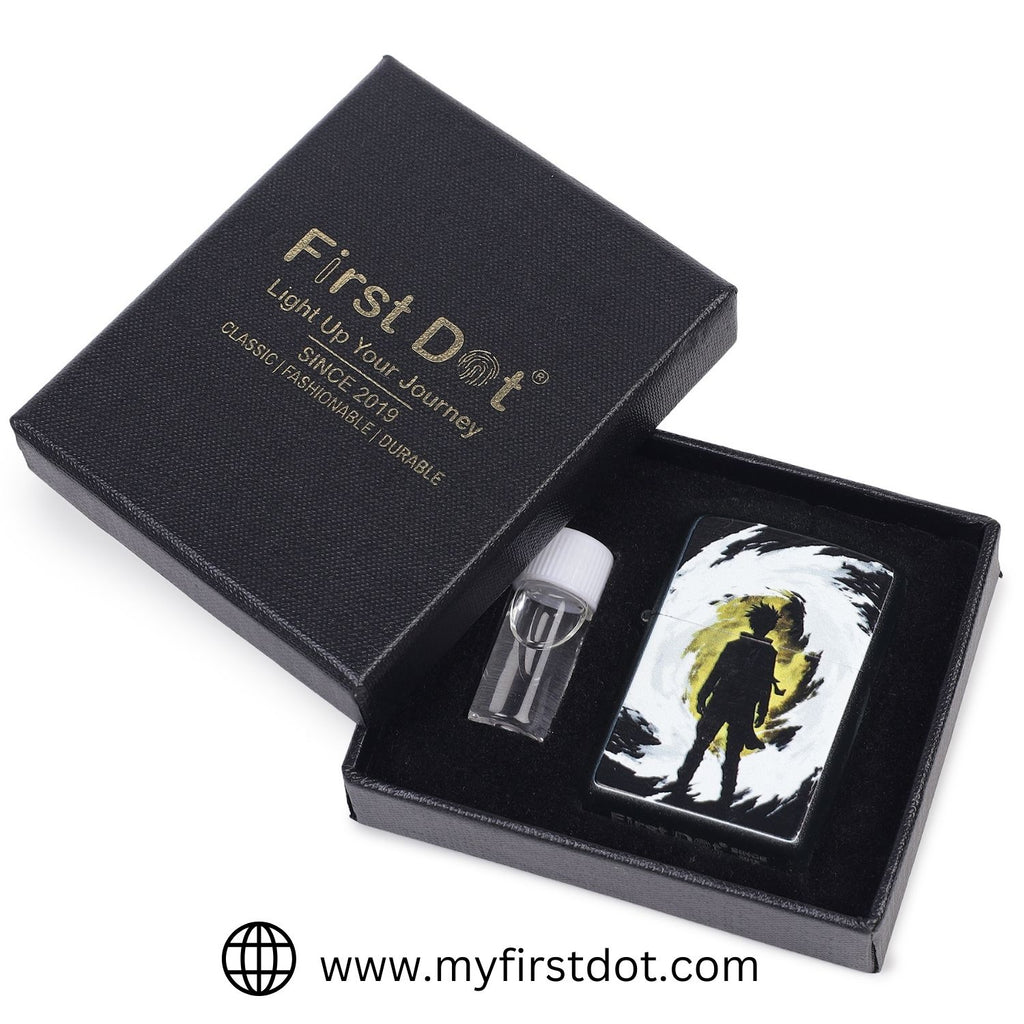 Anime Silhouette Windproof Cigarette Lighter