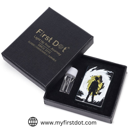 Alone Boy Windproof Lighter Gift for Men Pocket Lighter | First Dot