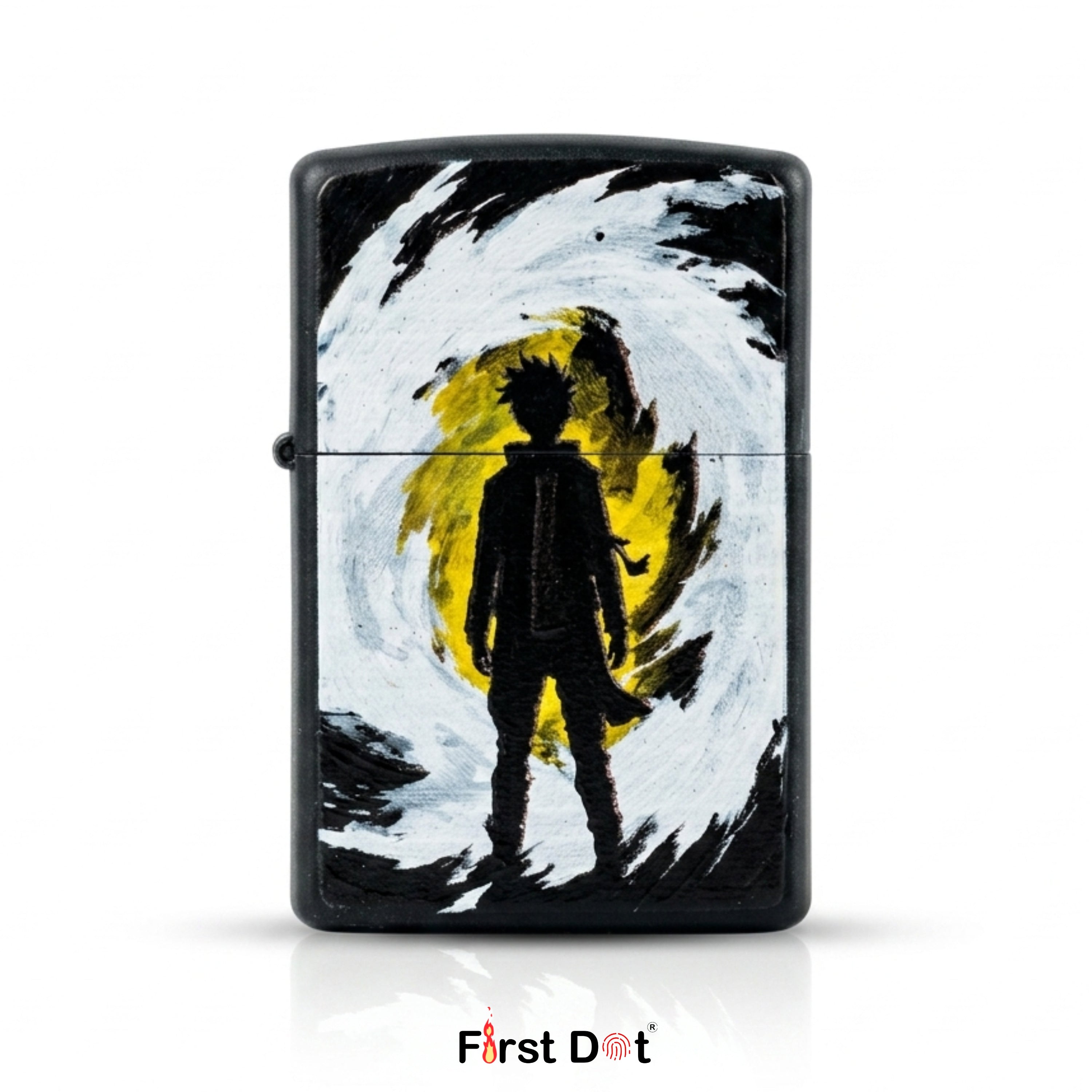 Anime Silhouette Windproof Cigarette Lighter