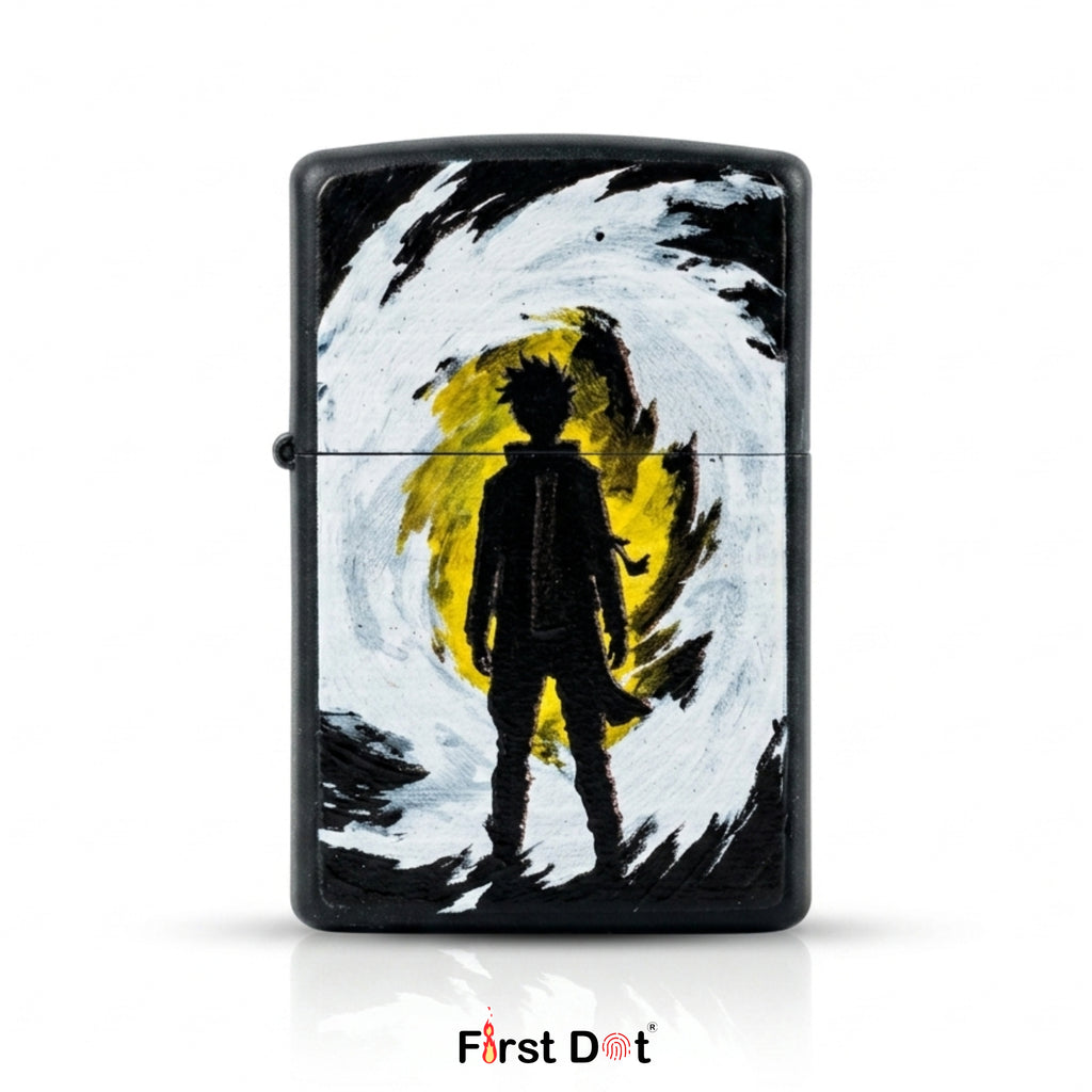 Anime Silhouette Windproof Cigarette Lighter