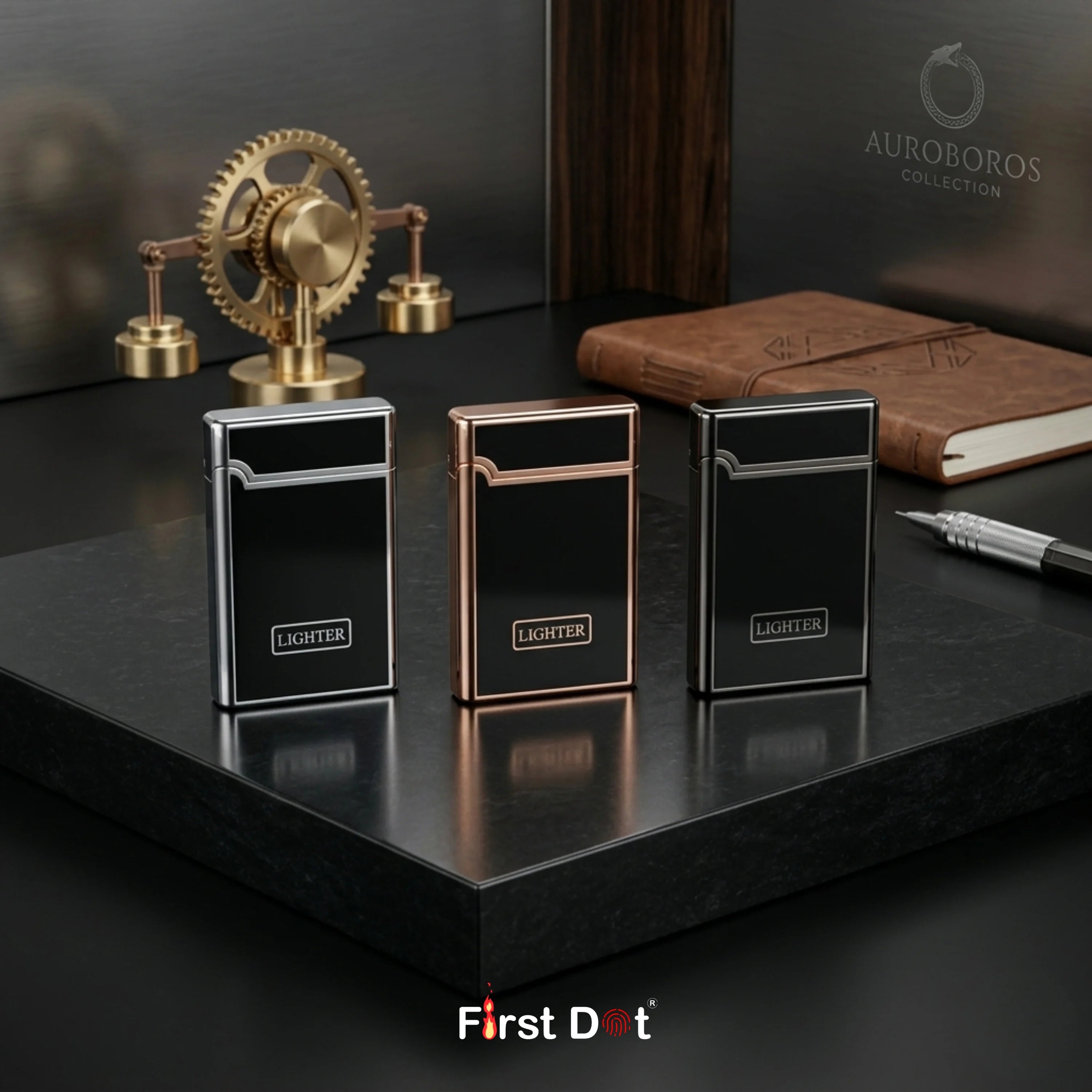 Apex Glossy Finish Cigarette Torch Lighter