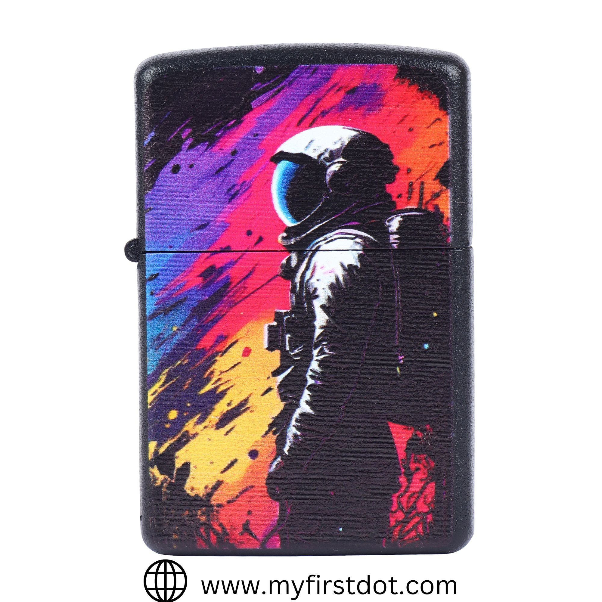 Astronaut Men Windproof Cigarette Lighter for Men | Pocket Classic Lighter for Smoking | | First Dot