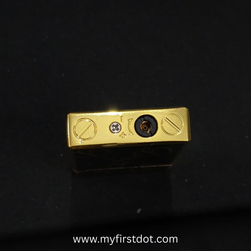 Aureum Premium Metal Body Side-Roller Flint Lighter (Butane Gas)
