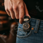 Aurum Luxury Classic Analog Watch Lighter for Men - Black