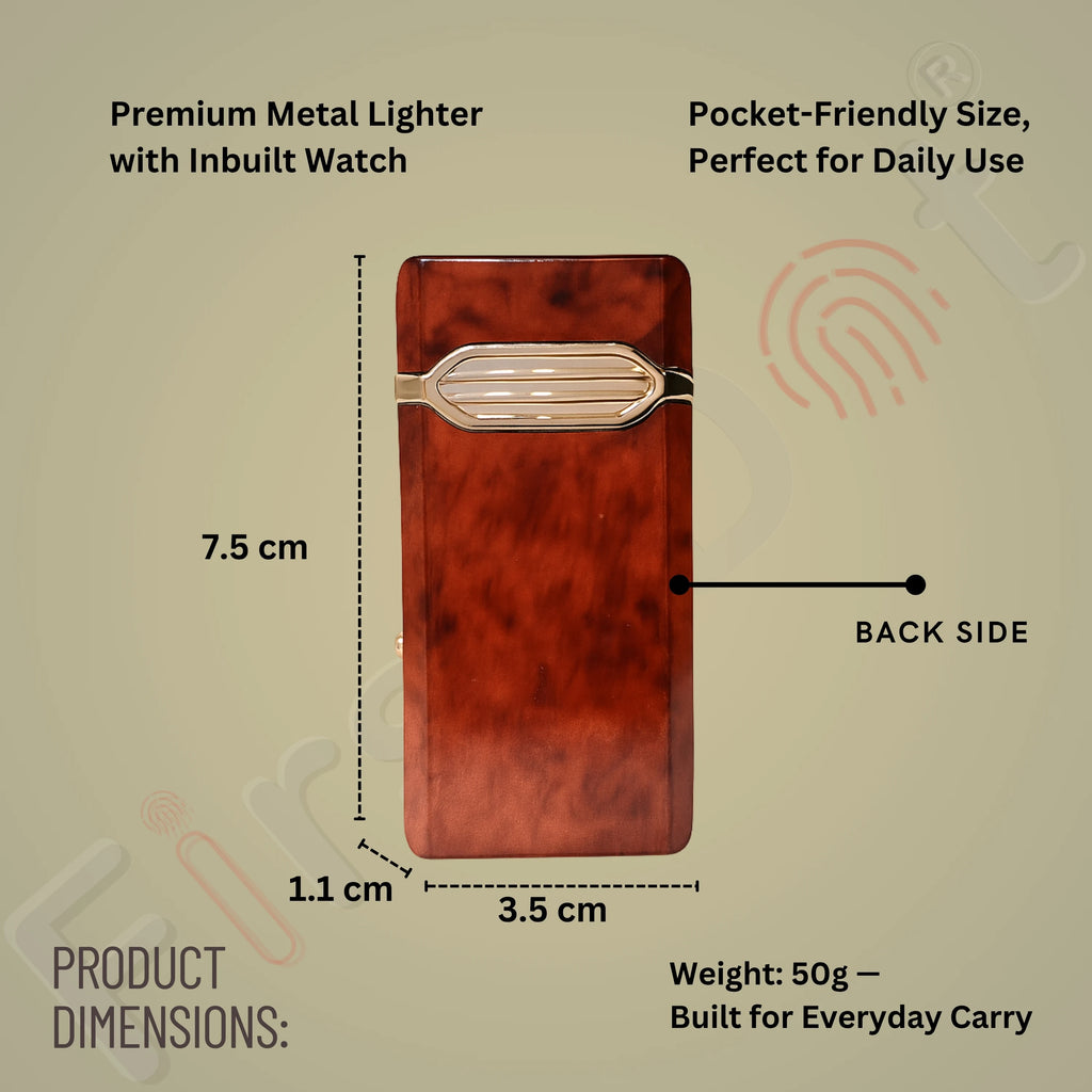 Aurum Luxury Classic Analog Watch Lighter for Men - Brown