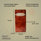 Aurum Luxury Classic Analog Watch Lighter for Men - Brown