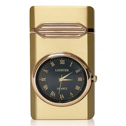 Aurum Luxury Classic Analog Watch Lighter for Men - Gold