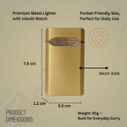 Aurum Luxury Classic Analog Watch Lighter for Men - Gold