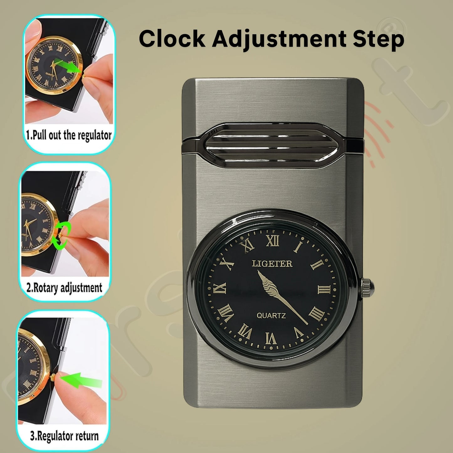Aurum Luxury Classic Analog Watch Lighter for Men - Grey