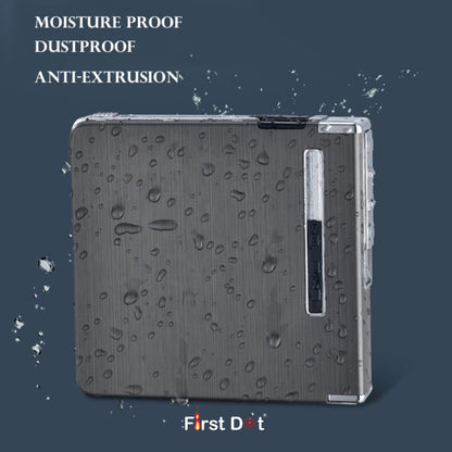 Aluminum Cigarette Case with USB Electric Lighter | Holds 20 Cigarettes