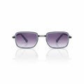 Axiom Rectangular Sunglasses | Gradient Smoke Grey Lenses