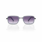 Axiom Rectangular Sunglasses | Gradient Smoke Grey Lenses
