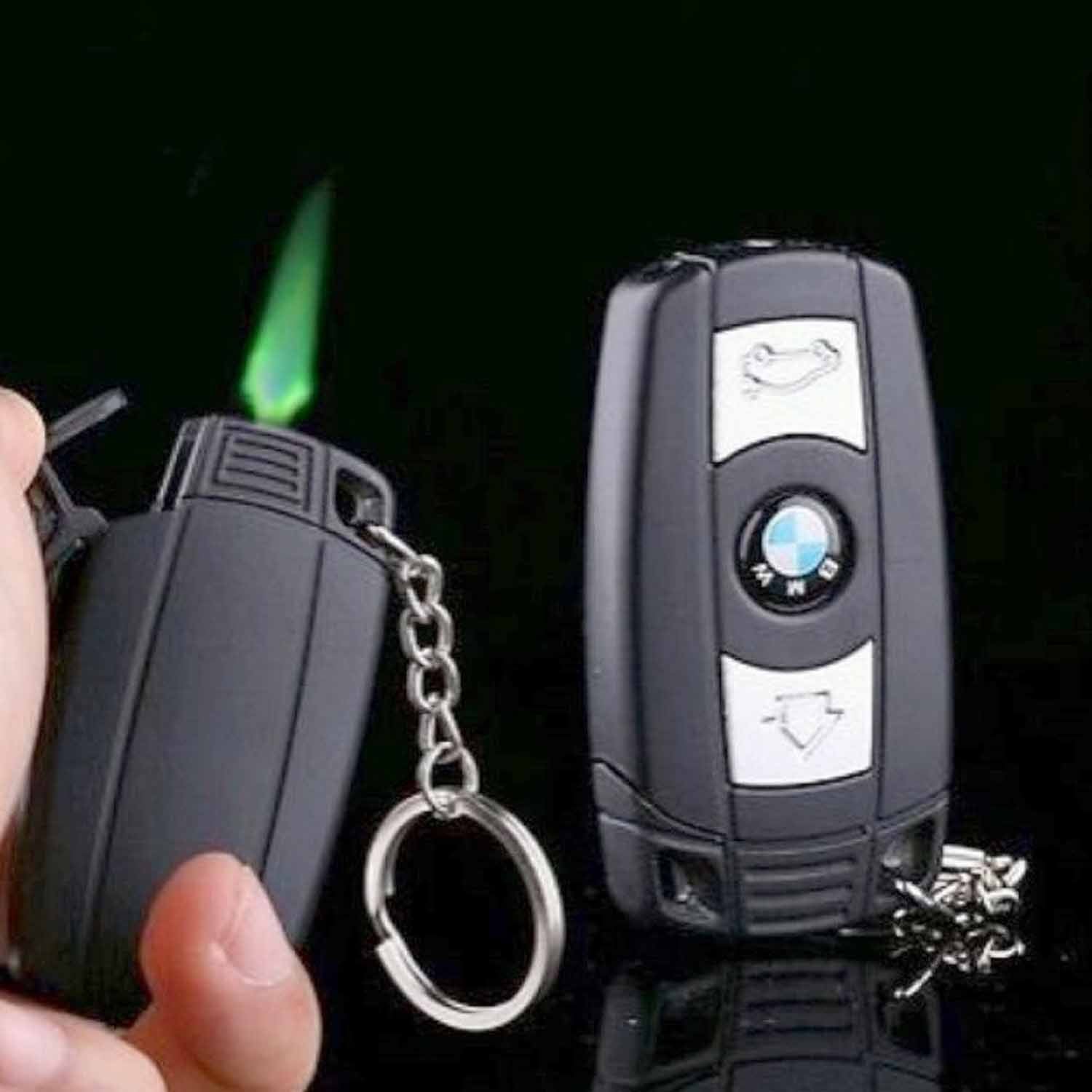 BMW Windproof Lighter| Keychain with Torch| Gift for Men Pocket Lighter | First Dot