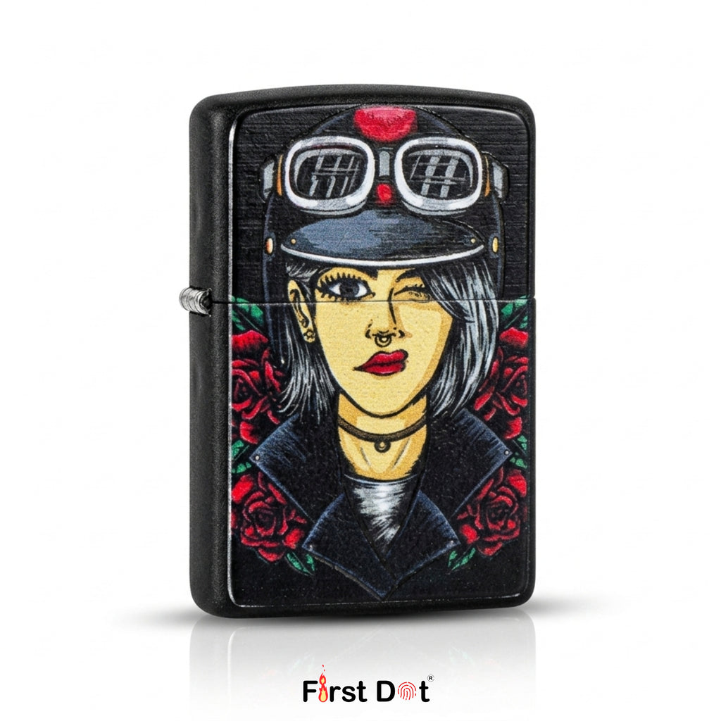 Biker Girl Edition Windproof Cigarette Lighter