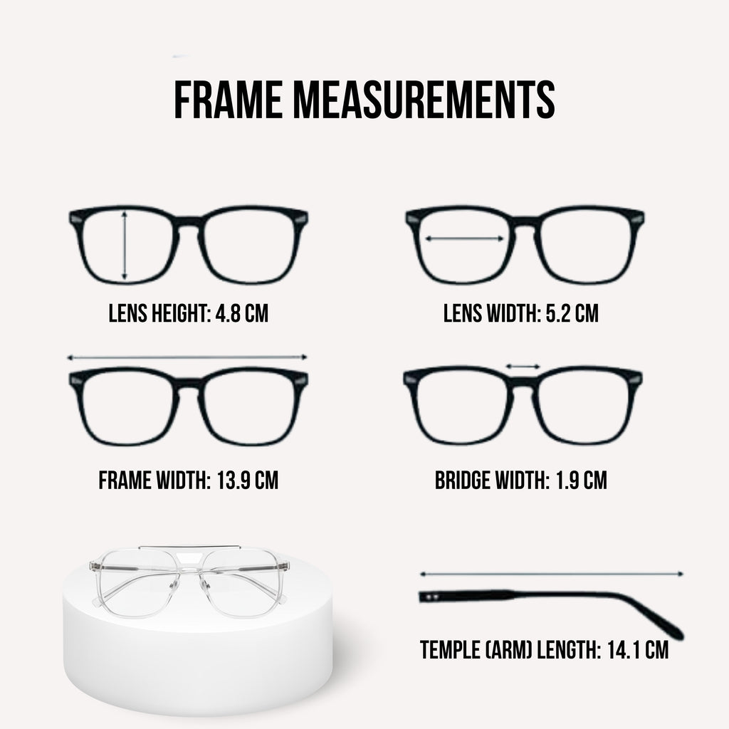 Transparent Square Blue Light Glasses