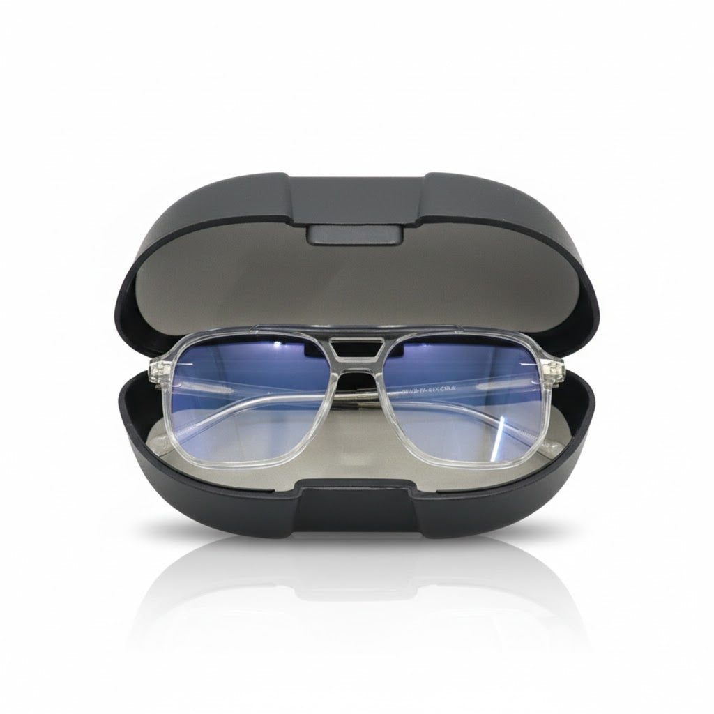 Transparent Square Blue Light Glasses