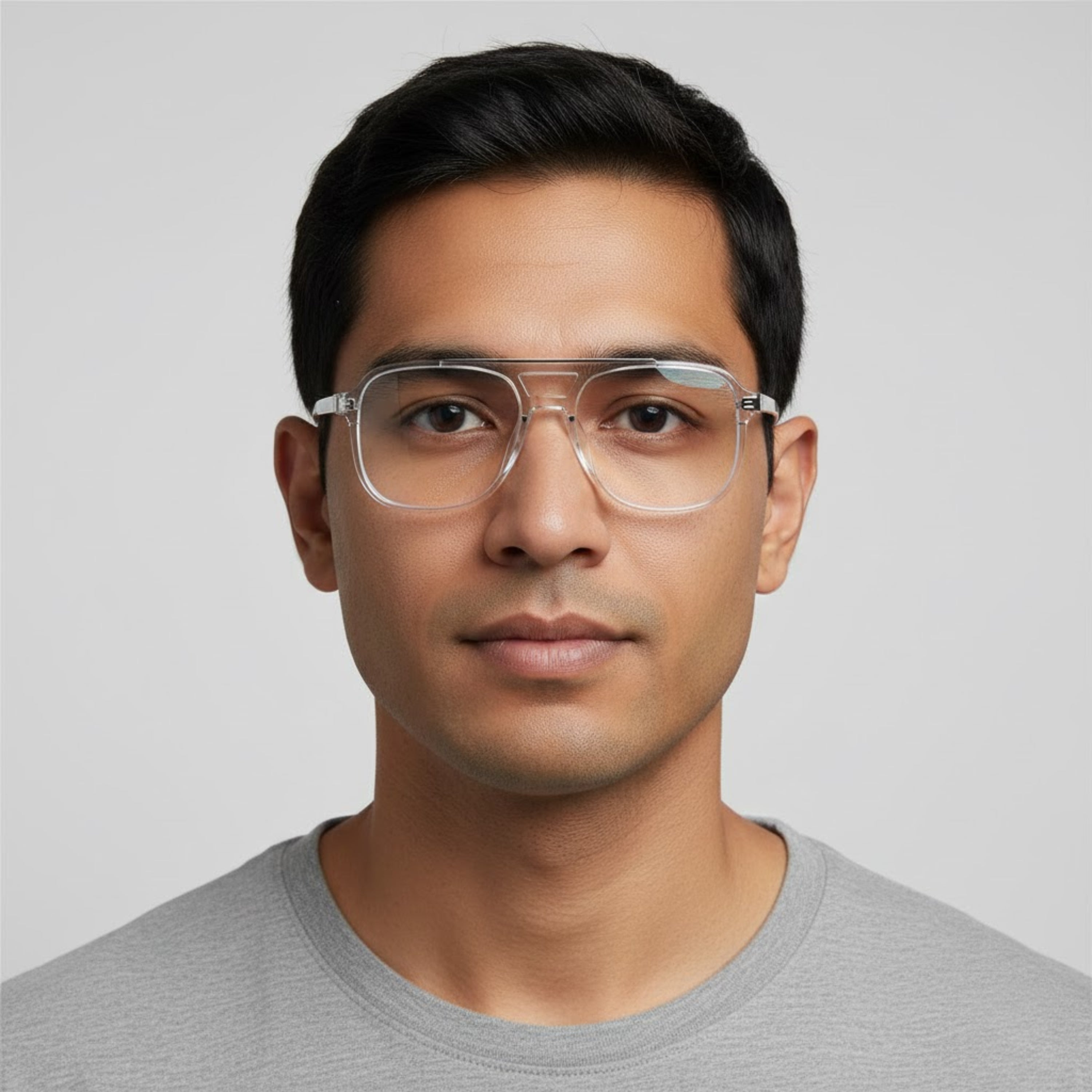 Transparent Square Blue Light Glasses