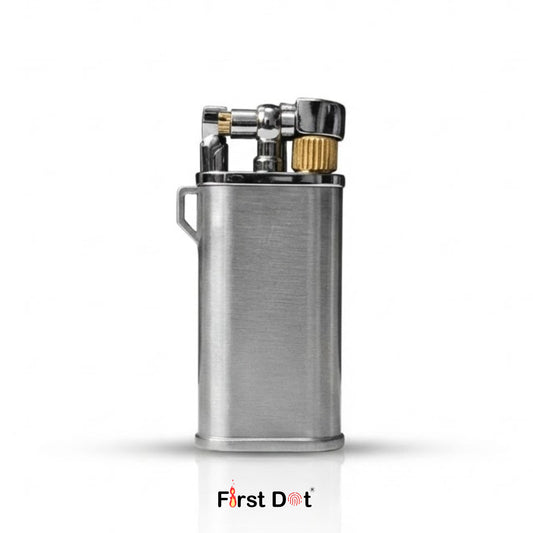 Brushed Metal Soft Flame Lighter | First Dot