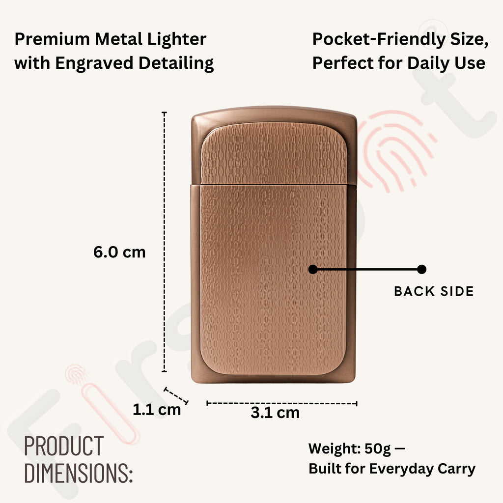 Burj Al Arab – Vintage Brass Finish | Jet Flame Torch - Brown