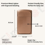 Burj Al Arab – Vintage Brass Finish | Jet Flame Torch - Brown