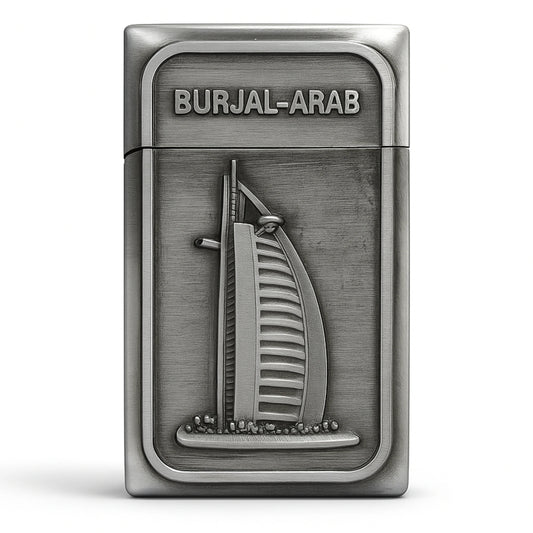 Burj Al Arab – Vintage Brass Finish | Jet Flame Torch - Silver