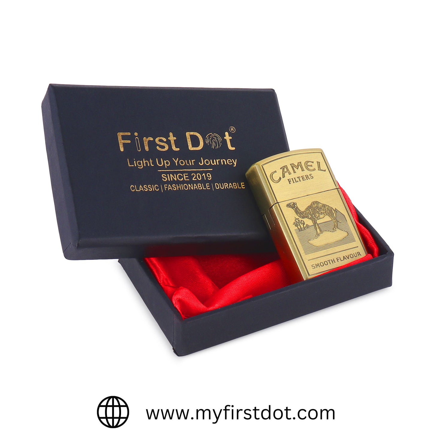 Camel Premium Refillable Cigarette Lighter – Perfect for Gifting | First Dot