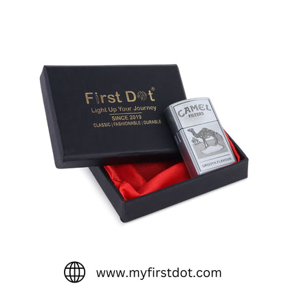 Camel Premium Refillable Cigarette Lighter – Perfect for Gifting | First Dot