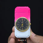 First Dot ChronoFlame Dual Flame Lighter with Analog Watch