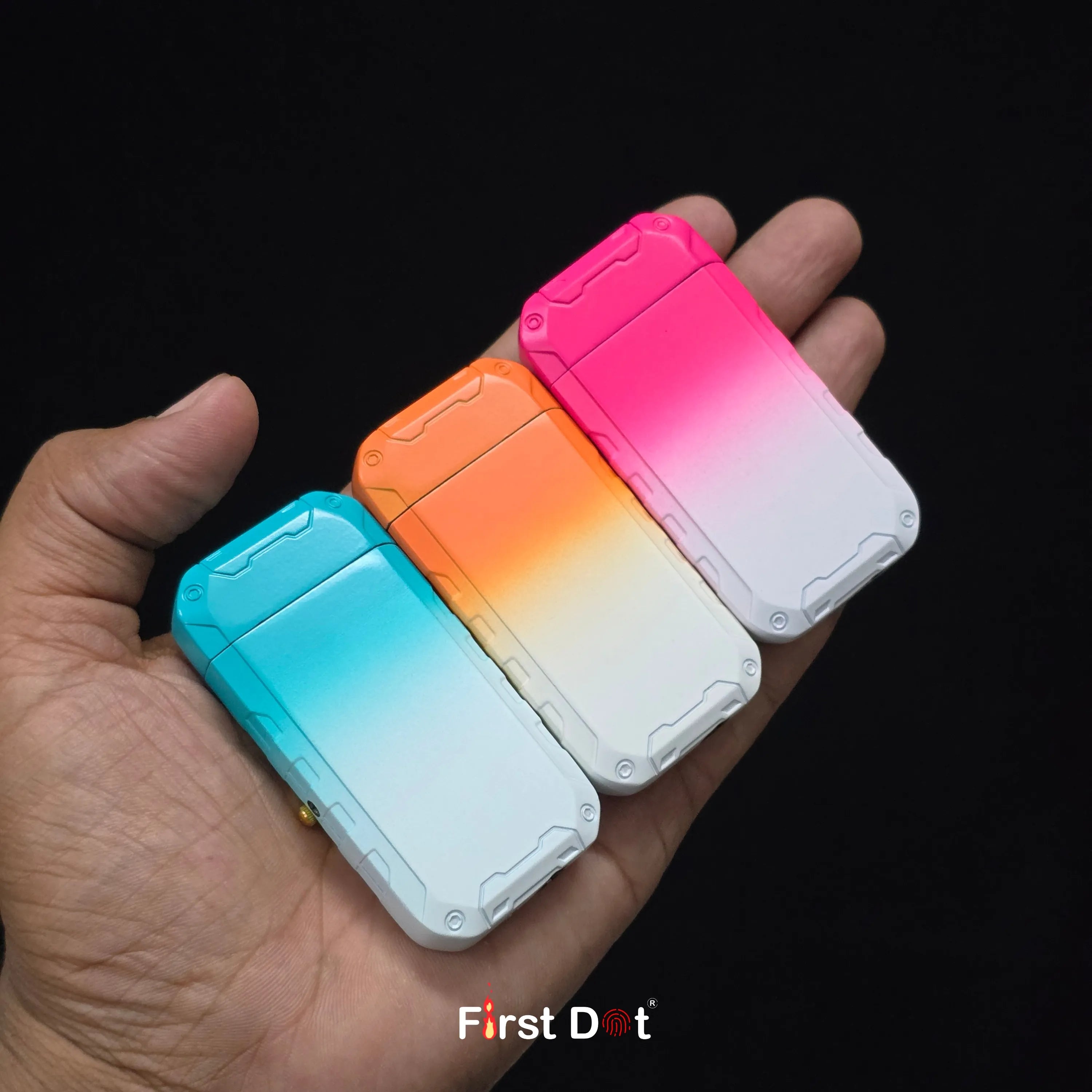 First Dot ChronoFlame Dual Flame Lighter with Analog Watch