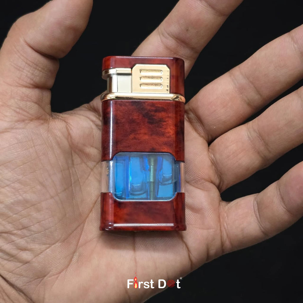 Premium ChronoLite Dual Flame Watch Cigarette Lighter