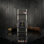 Premium ChronoLite Dual Flame Watch Cigarette Lighter