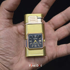 Premium ChronoLite Dual Flame Watch Cigarette Lighter