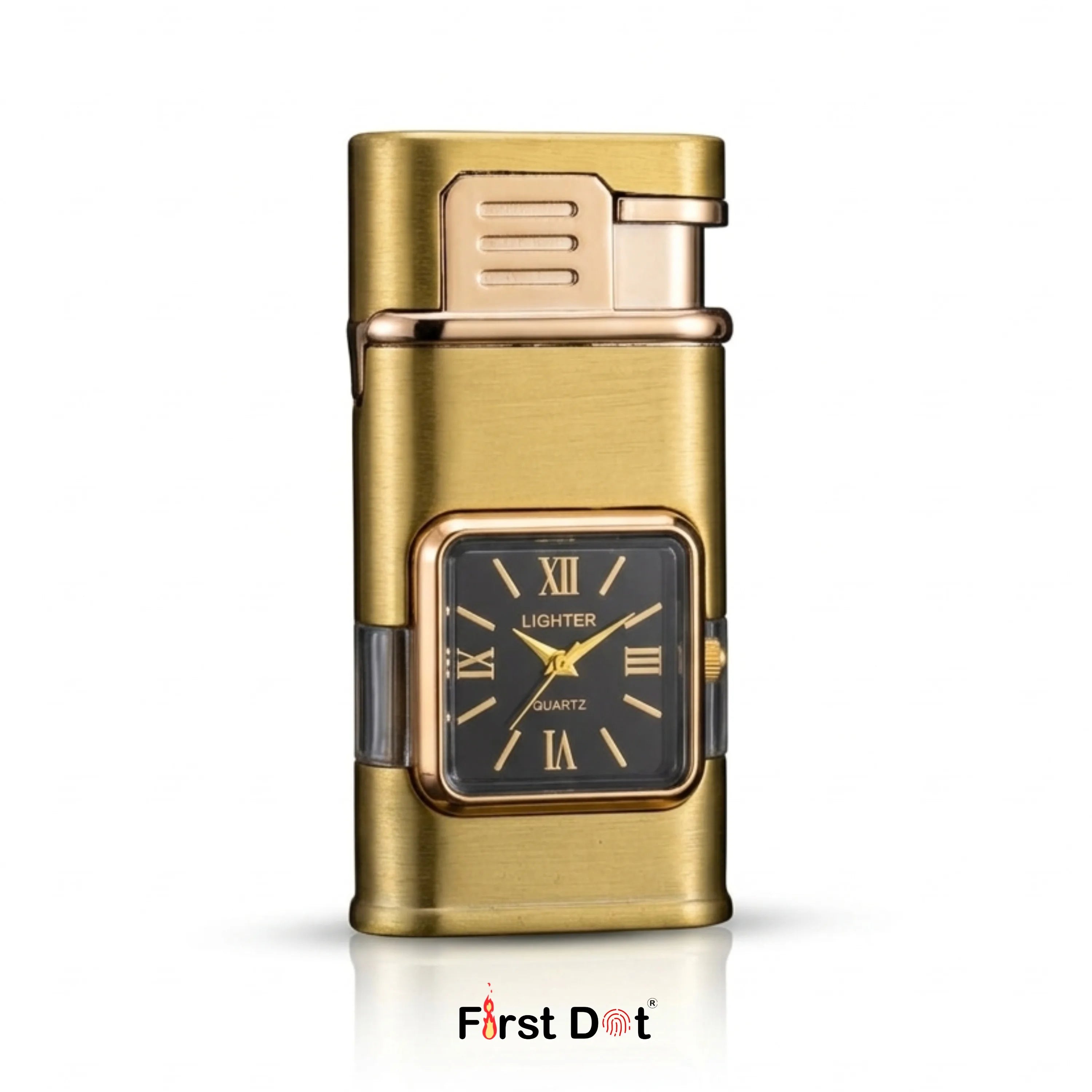 Premium ChronoLite Dual Flame Watch Cigarette Lighter